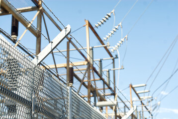 Detail of an electrical substation.