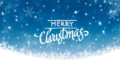 Simple blue christmas card.