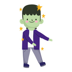 boy in monster costume