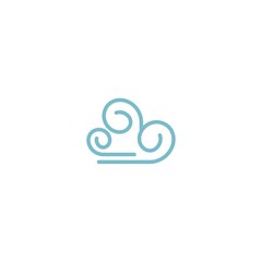 Wind icon logo design template vector