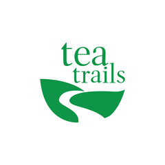 tea logo, tea trails Logo, Tea leaf, Vector, illustration