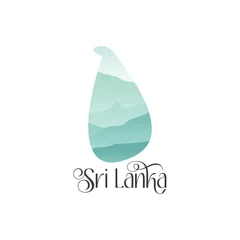 Foto op Aluminium Sri Lanka Abstract, Sri Lanka Logo white background vector. © Artic