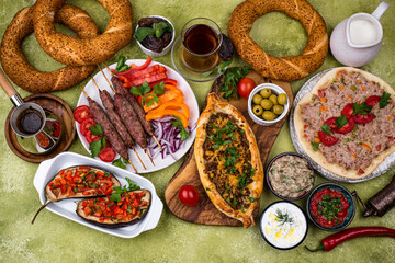 Traditional Turkish or Middle eastern dishes