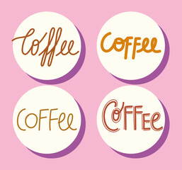 coffee text handmade