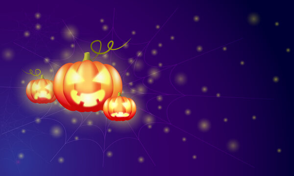 orange  smile Halloween pumpkin background Holiday autumn concept backdrop