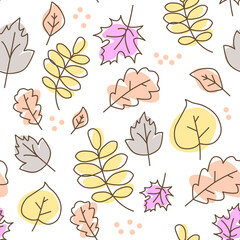 vector autumn pattern seamless warm