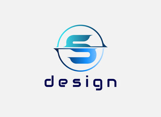 S Logo design template, abstract S Letter Icon Design Vector Illustration.