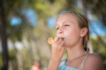 girl eating ice cream