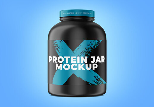 Protein Jar Mockup