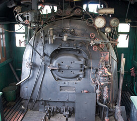 Vila Velha ES, Brasil - 06 de janeiro de 2010: Locomotiva Mikado 185