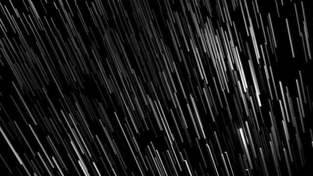 3d abstract simple geometric background with multicolor rectangles like light bulbs flashing neon lights in 4k fly in the air. Smooth looped animation. Creative simple motion design bg with 3d objects