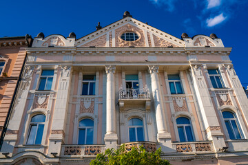 Traditional building in Art Nouveau style known as The Finances Palace in Novi Sad, Serbia