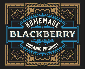 Western card with vintage style