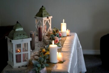 christmas table setting