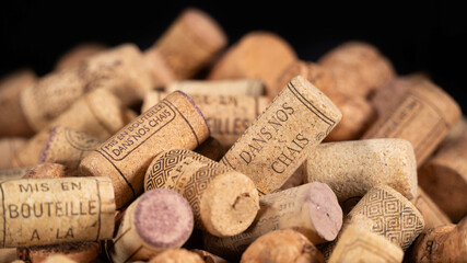 pile of corks	