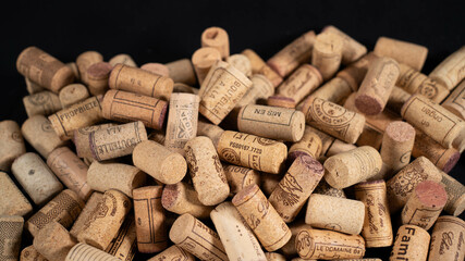 pile of corks	
