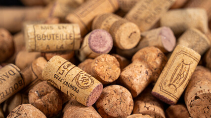 pile of corks	