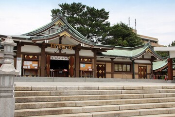 Naklejka premium 下関市の亀山八幡宮