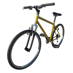 Bike 1 - Perspective F view white background 3D Rendering Ilustracion 3D