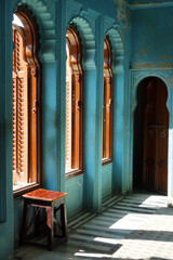 details of architecture in a palace , in the city of Mysore in India	
