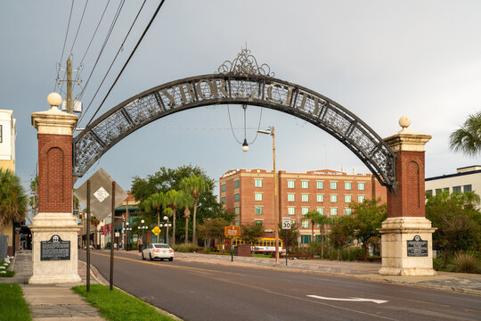 Western entrance gate into Ybor City