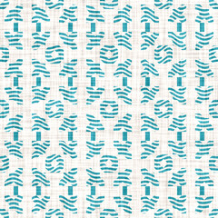 Aegean teal mottled linen nautical texture background. Summer coastal living style home decor. Worn turquoise blue dyed textile seamless pattern.