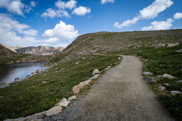 Chicago Lakes Overlook Trail along the Mt. Evans Scenic Byway in Colorado