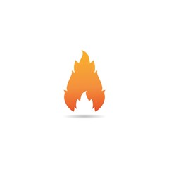 Fire flame Logo Template vector icon Oil, gas and energy logo
