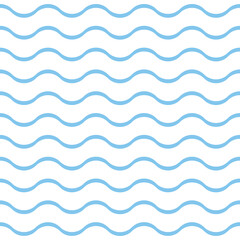 Blue geometric seamless pattern. Vector illustration.