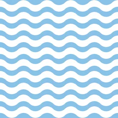 Foto op Plexiglas Bestsellers Blauwe geometrische naadloze patroon. Vector illustratie.