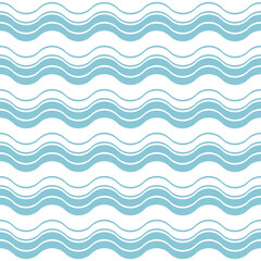 Blue geometric seamless pattern. Vector illustration.