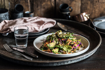 Gourmet Cafe Moroccan Avocado & Dukkah Salad