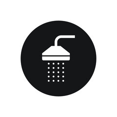 Shower sign icon design isolated on white background vector illustration