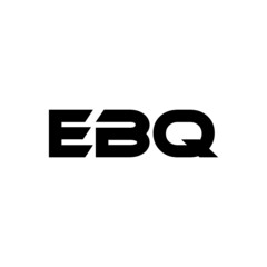 EBQ letter logo design with white background in illustrator, vector logo modern alphabet font overlap style. calligraphy designs for logo, Poster, Invitation, etc.