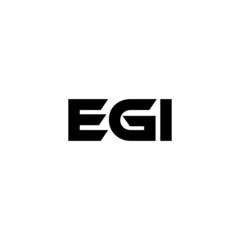 EGI letter logo design with white background in illustrator, vector logo modern alphabet font overlap style. calligraphy designs for logo, Poster, Invitation, etc.