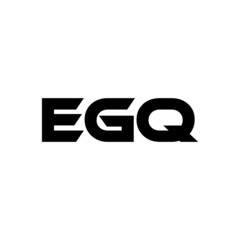 EGQ letter logo design with white background in illustrator, vector logo modern alphabet font overlap style. calligraphy designs for logo, Poster, Invitation, etc.