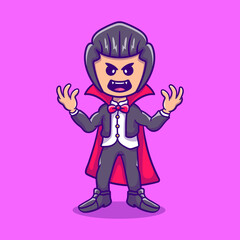 scary cute halloween vampire dracula