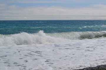 The beautiful landscape with sea and sky