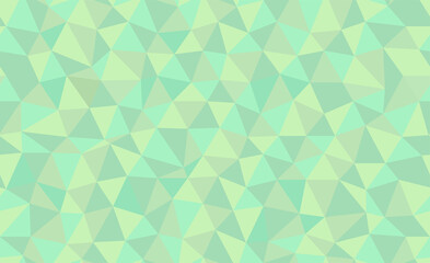 緑色系の三角形のポリゴン背景スウォッチパターン素材