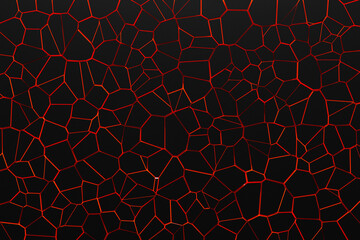  Red mesh. Grunge texture. Abstract chaotic grunge geometric black and red seamless pattern. Bright contrast color hand drawn ornament textured background.