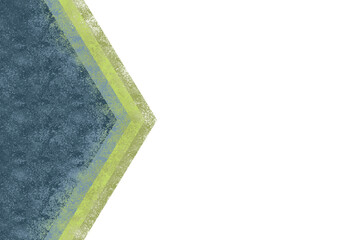 Abstract blue and gradient green shapes background