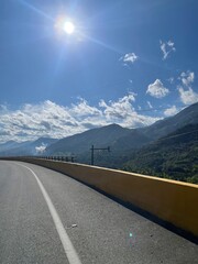 road in mountains
