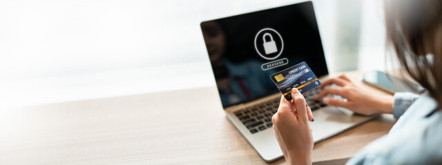 Data Security system Shield Protection Verification.CYBER SECURITY Business technology Antivirus Alert Protection Security and Cyber Security Firewall Cybersecurity and technology for credit card