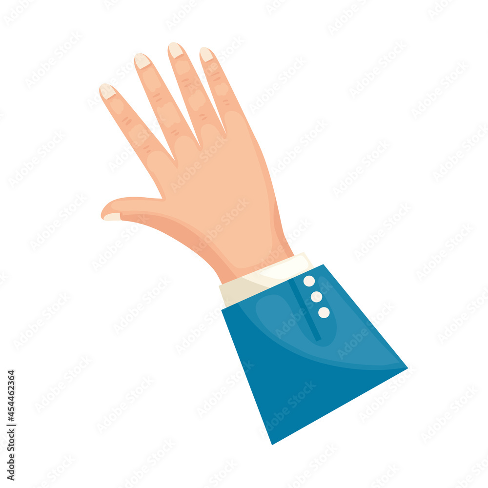 Sticker human hand icon