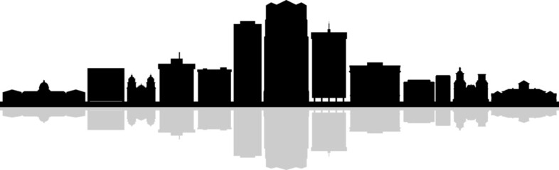 TUCSON Arizona USA City Skyline Vector
