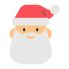 santa claus flat icon