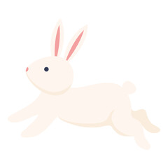 white rabbit cartoon