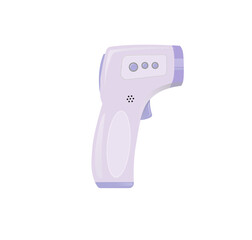 Vector illustration of an infrared thermometer gun vector