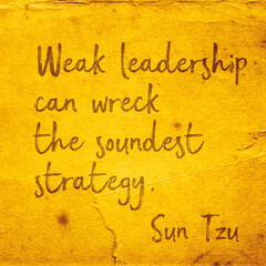 weak leadership SunTzuSQ