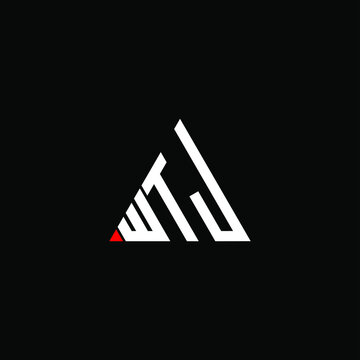 WTJ letter logo creative design. WTJ unique design
